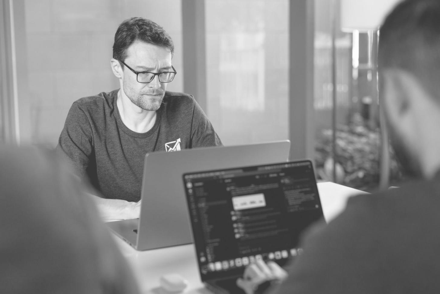 Small group discussion about financial planning strategies